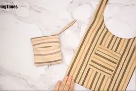 【包包制作】超实用的购物袋制作来喽！可折叠方便携带~