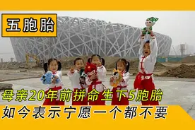 河北孕妇20年前拼命生下5胞胎，如今说宁愿一个都不要，这是为何视频封面