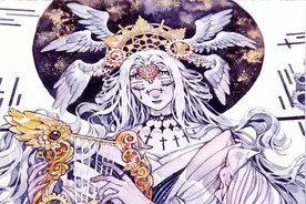 越南插画师用水彩给线稿上色过程！色彩运用成熟效果超惊艳！视频封面