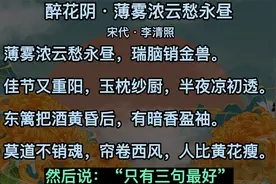 醉花阴·薄雾浓云愁永昼讲解赏析和朗读 李清照 宋代宋词欣赏视频封面