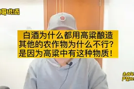 白酒为什么都是高粱酿造的？ 是因为高粱中有这种物质！视频封面