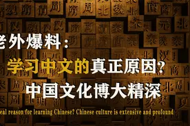 老外爆料学习中文的真正原因！中国的发展速度令人惊奇视频封面