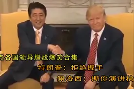 盘点各国领导尴尬爆笑合集，特朗普拒绝握手，佩洛西：撕你演讲稿视频封面
