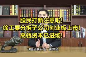 股民打新注意啦！徐工要分拆子公司创业板上市，高瓴资本已进场！视频封面