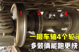 火车为何一个轴上有4个轮子，多出来2个怎么回事？看完涨知识了视频封面