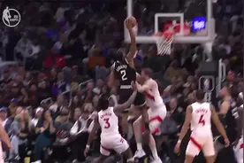 NBA精彩时刻：伦纳德单臂暴力无情隔扣珀尔特尔！视频封面