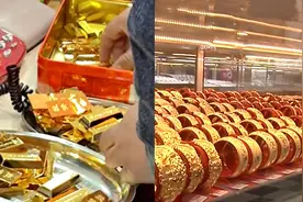 受俄乌局势影响，广州一市民卖出11.2公斤黄金，套现420万视频封面