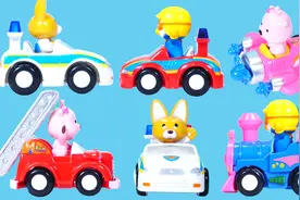 小企鹅啵乐乐的六款合金小汽车玩具