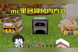 我的世界：mc里各种烤肉方式，烟熏炉是一个，你最喜欢哪个？视频封面