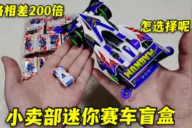 试玩小卖部迷你赛车盲盒，15块钱30辆赛车，对比原版有什么区别呢视频封面
