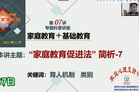 家庭教育促进法-“家庭教育促进法”简析-7（育人机制的类别）视频封面