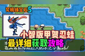 究极绿宝石5，入坑必看，特殊精灵小智版甲贺忍蛙教程视频封面