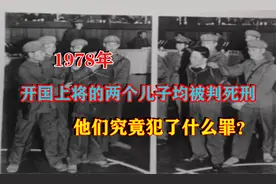 1978年：开国上将的两个儿子均被判死刑，他们究竟犯了什么罪？视频封面