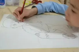 滑板追梦小少年名侦探柯南，绘画的孩子一起画画吧简单易学视频封面
