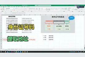 你会使用身份证号码提取地址吗？利用vlookup函数就能轻松搞定