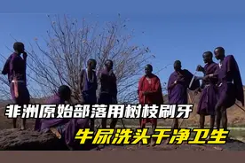 非洲原始部落如何度日？用树枝刷牙树液护肤，洗头还能用上热乎水视频封面