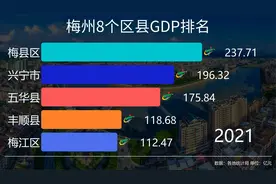 梅州8个区县GDP排名，谁是“循州”实力最强地区？视频封面