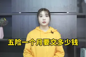 五险一个月要交多少钱？以月工资4000为例视频封面