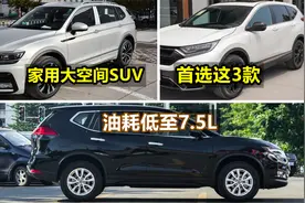 合资SUV别乱买，这3款才是家用首选，颜值高空间大，油耗低至7.5L视频封面