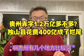 贵州赤字1.2万亿什么概念？独山县年财政10亿花400亿建楼成烂尾视频封面