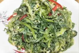 农村麦地里才有的野菜 3分钟就能蒸一盘菜 不粘连不出水视频封面