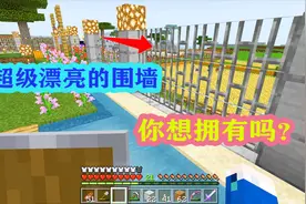 我的世界99：铁栅栏加平滑石做的围墙，也太好看啦！你值得拥有！视频封面