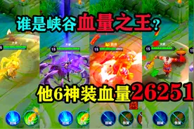 王者趣事：峡谷中谁的血量最多？他6神装血量26000，完全打不死！视频封面