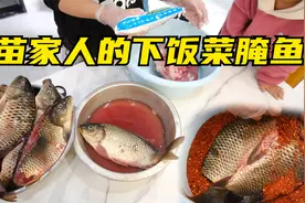 贵州苗家特色菜腌鱼，制作全过程分享，开胃下饭，真的太好吃了