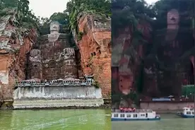 乐山大佛水位较前年低10余米，景区：正常运营，若水位过低就停航视频封面