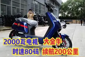 爬山电动车，大金牛搭载2000瓦电机，时速80码，最大续航200公里视频封面