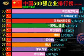 国内500强企业营收额TOP100， 京东超阿里巴巴， 华为挺进20强视频封面