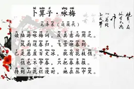 第66集  #卜算子·咏梅 毛泽东（近现代） #四年级古诗视频封面