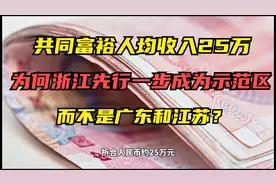 人均收入达25万！浙江为何能成为共同富裕示范区？未来到处是机遇