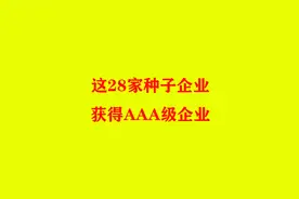 这28家种子企业，2022年获得3A级企业视频封面
