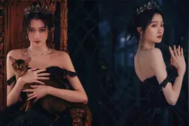 关晓彤暗夜古堡大片惊艳 穿抹胸裙戴皇冠变暗黑公主视频封面