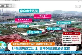 南京举行集中土地拍卖，14幅地块成功出让，6幅地块溢价成交视频封面