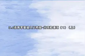 5.c语言零基础入门教程-分支和循环（1）（上）【转载】视频封面