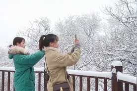 河南焦作一景区迎来初雪，银装素裹，吸引了不少游客前来观赏视频封面