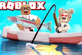 Roblox钓鱼模拟器！成为海贼王钓到稀有彩虹鱼？面面解说