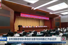 全市扫黑除恶专项斗争总结大会暨平安深圳建设工作会议召开视频封面