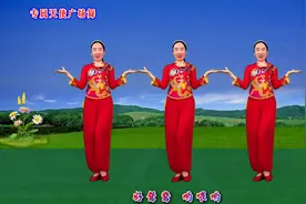 喜庆秧歌舞《天生一对好鸳鸯》男女对唱民歌，真有趣，一遍看不够视频封面