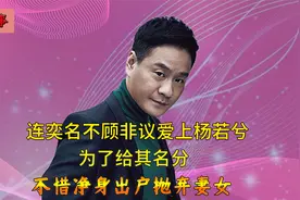 连奕名成名后爱上杨若兮，不惜抛弃过命交情发妻，如今前妻火他糊视频封面