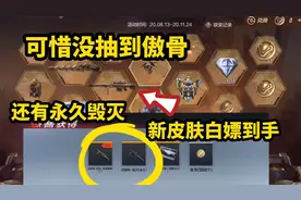 白嫖到一个永久毁灭和新皮肤，登录送40连抽，可惜没抽到傲骨！视频封面
