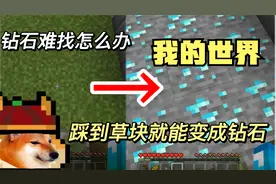 我的世界：踩到草方块就能变成钻石的指令，特别实用学到就是赚到视频封面