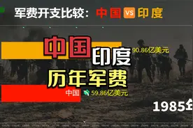 中国印度历年军费比较，网友：刀不锋利马太瘦，你拿什么和我斗视频封面