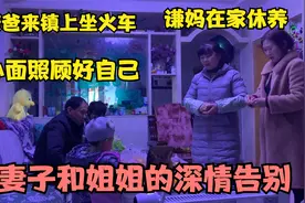 送谦爸来镇上，明日前往浙江打工，妻子和姐姐深情告别，明年再见视频封面
