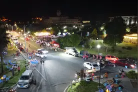 三元区瑞云山夜景航拍视频封面