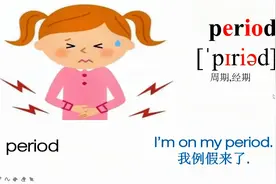“我大姨妈来了”英语怎么说视频封面