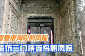 实拍三门峡兀家大院，门雕绝美，趴在门洞拍了百鸟朝凤影壁视频封面