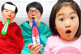 宝蓝爸爸生病了，帮助爸爸打扫卫生，体验大人世界的不容易！视频封面